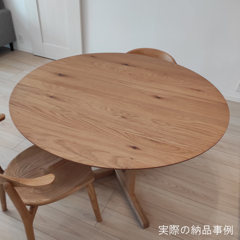 楽天市場】【送料無料】 無垢 テーブル 120 cm ダイニングテーブル 丸