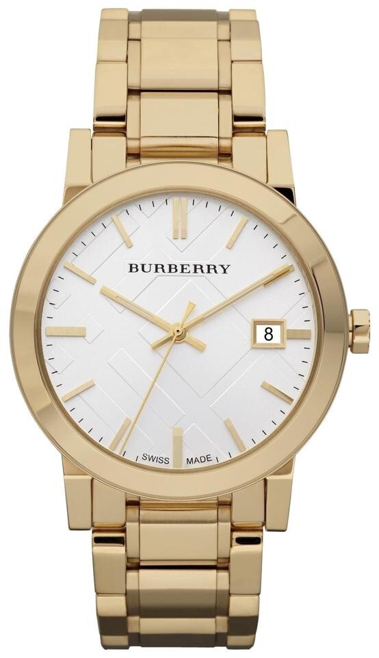 New Burberry Gold Check Swiss Bracelet Bu9003 Watch Retail $700 | eBay