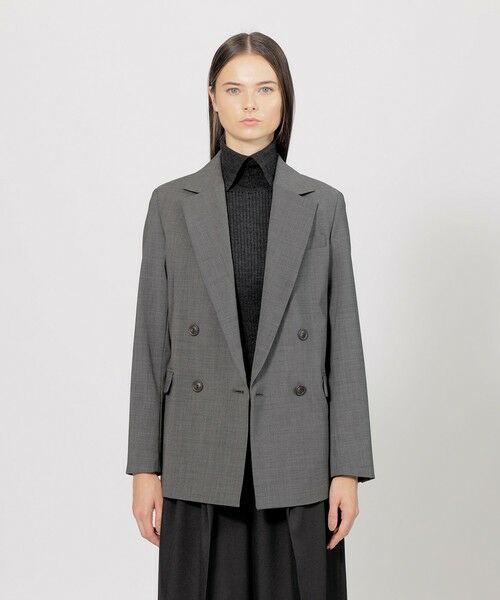 セール】 【EPOCA STORIA】 ウールポプリン ダブルブレストジャケット