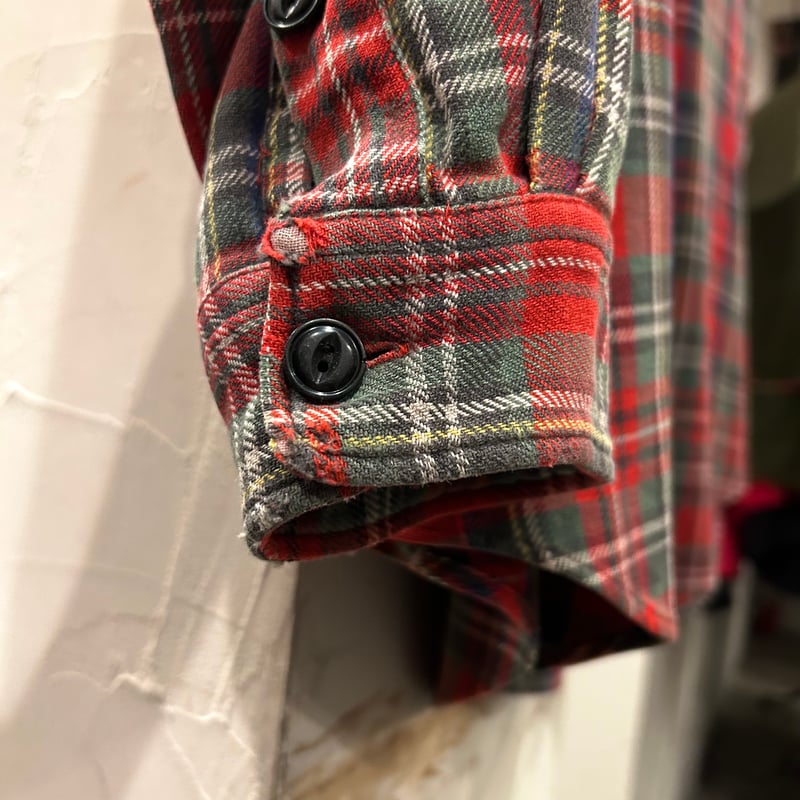 90s RRL L/Sネルシャツ ダブルアールエル ラルフローレン 三ツ星タグ