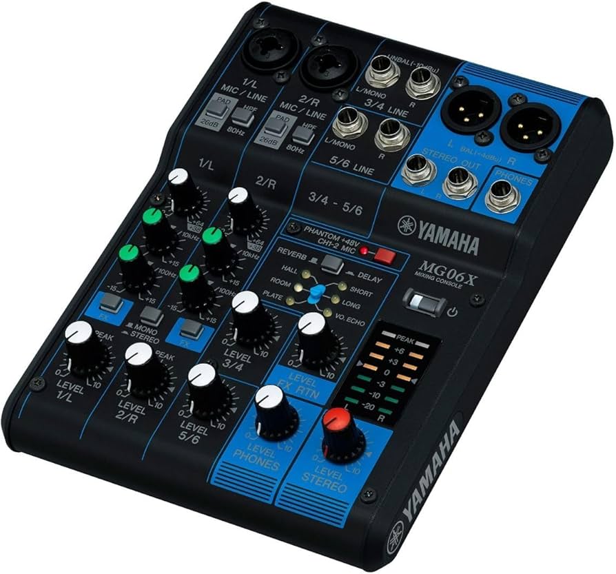 Amazon | ヤマハ YAMAHA 6チャンネルミキシングコンソール MG06X 最大