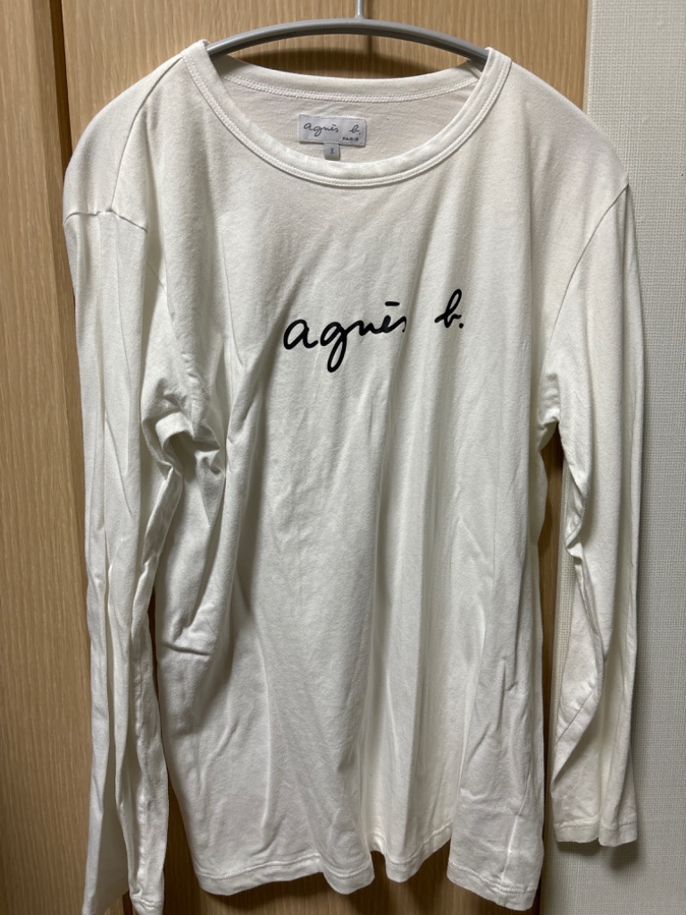 agnes b.（アニエスベー） tシャツ ロゴプリント コットン 長袖 T