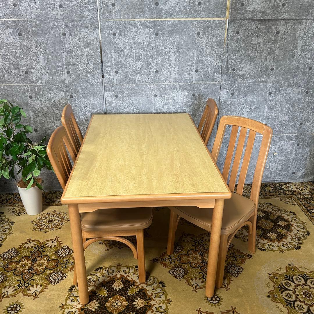 たずちゃん꧁カリモク家具 karimoku꧂ダイニングセット カリモク家具（KARIMOKU FURNITURE） カリモク ダイニングセット4点 肘