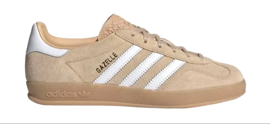 adidas Gazelle Indoor ベージュ23.5cm adidas GAZELLE INDOOR 新品 23.5cm ブラウン - メルカリ