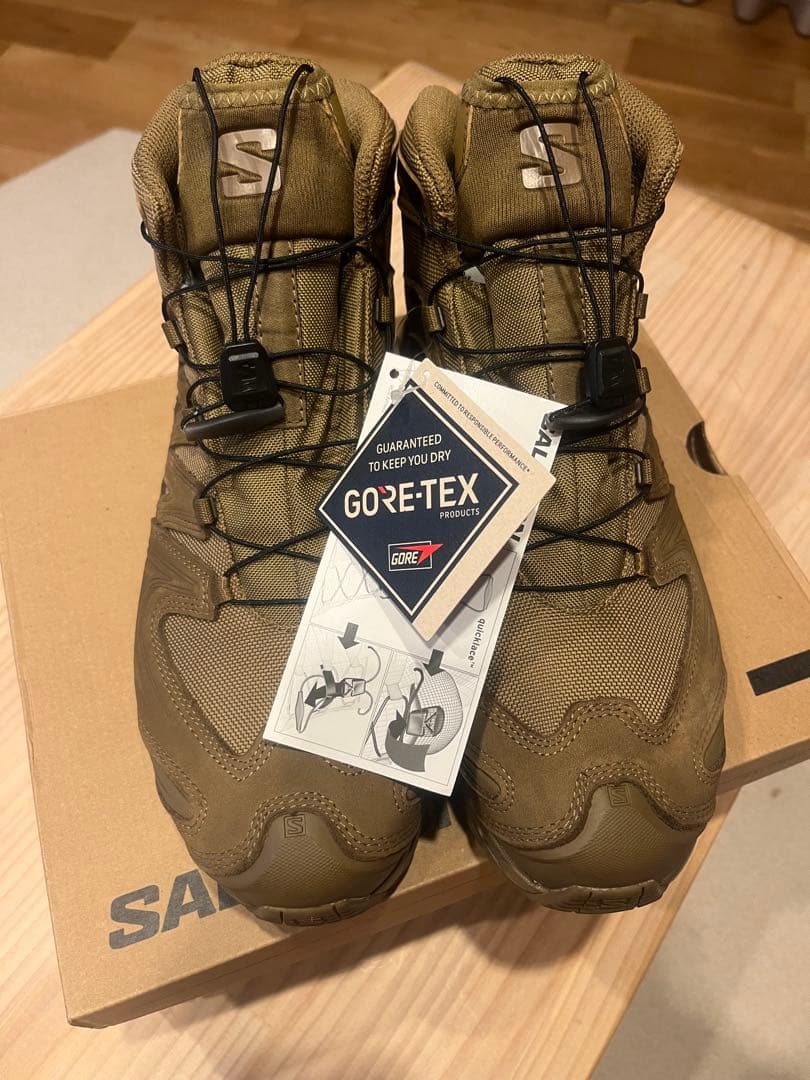 XA フォース ミッド GTX コヨーテ シューズ - サロモン Salomon XA Forces MID GTX Waterproof Tactical Boot