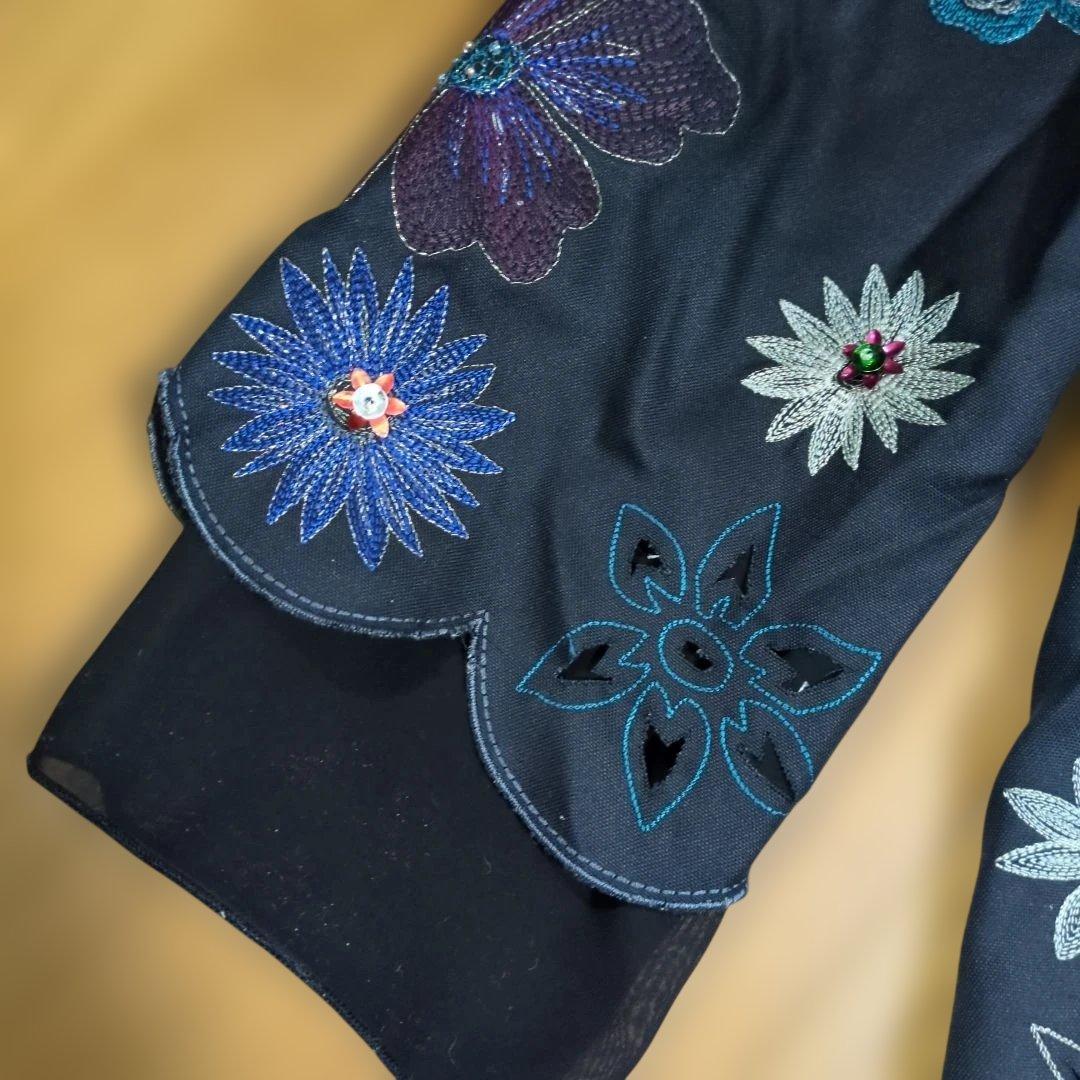 TOKUKO 1er VOL☆お花の刺繍とスパンコール チュニック シルク 美品