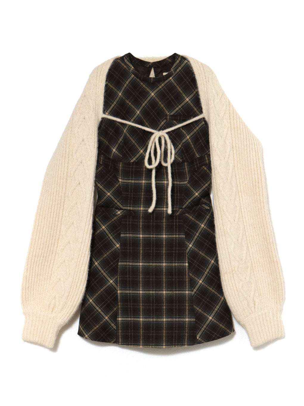 ANDMARY】Mimi check set mini dress