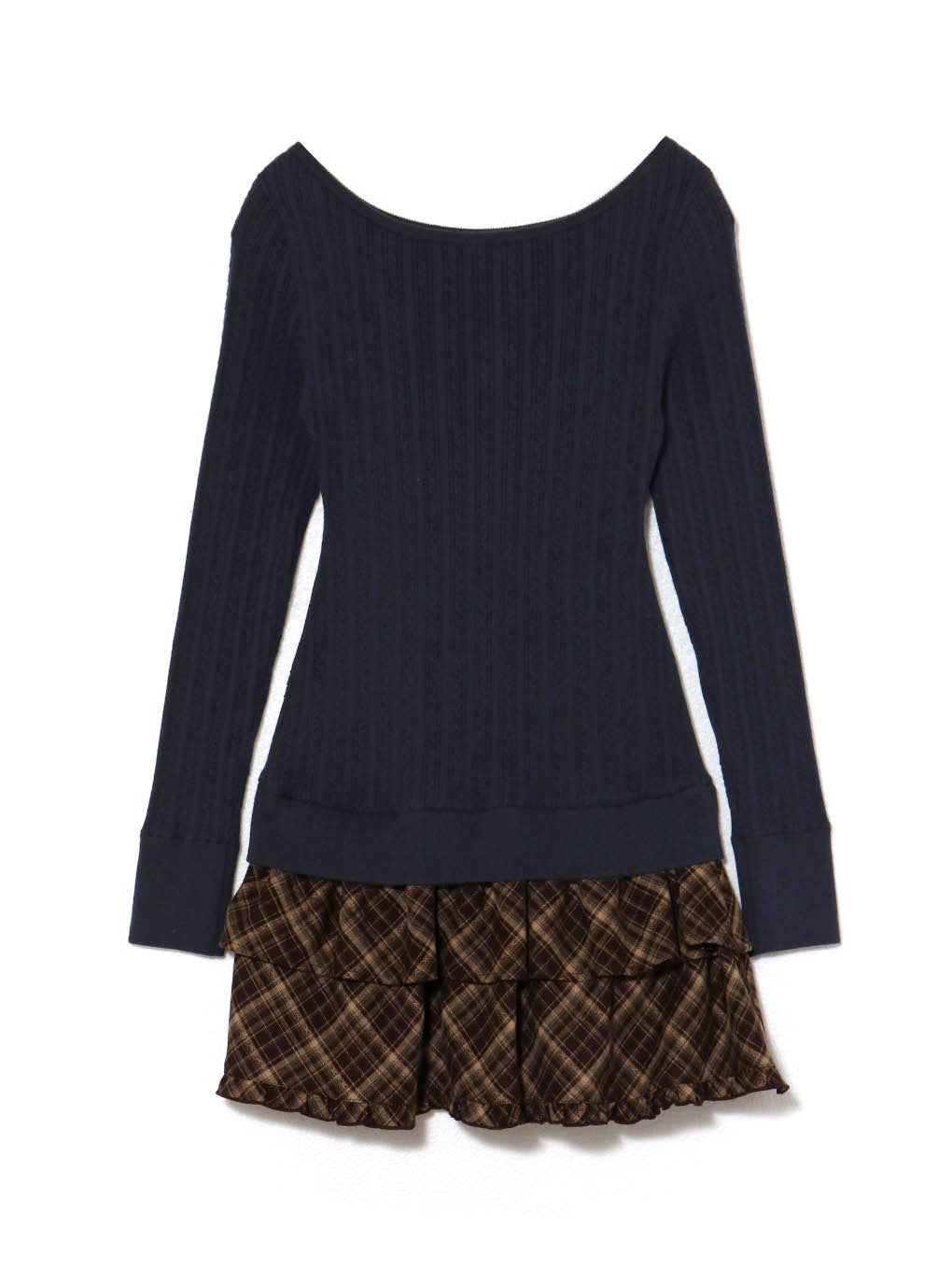 ANDMARY】Nina check mini dress