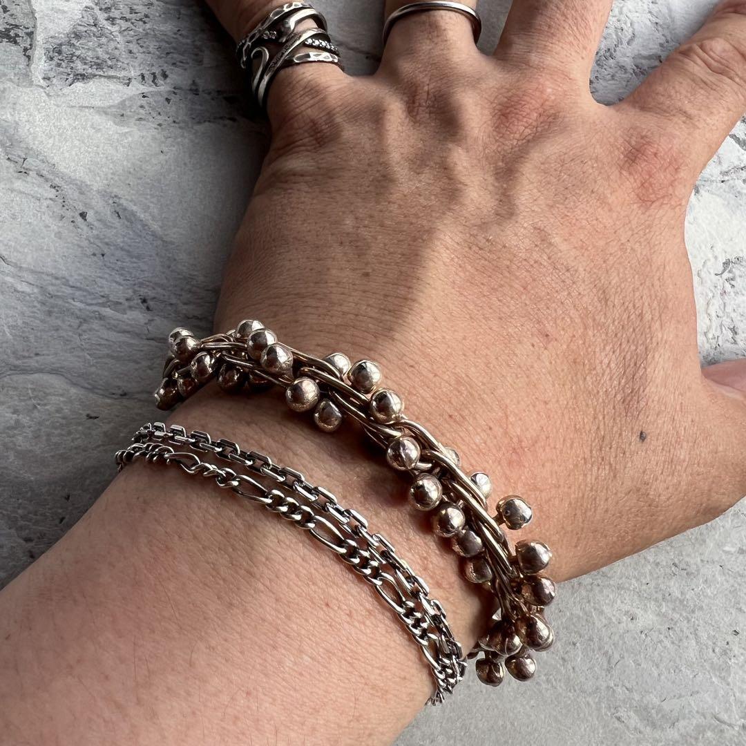 VINTAGE ヴィンテージ MEXICO 925 刻印 シルバーパール DNA