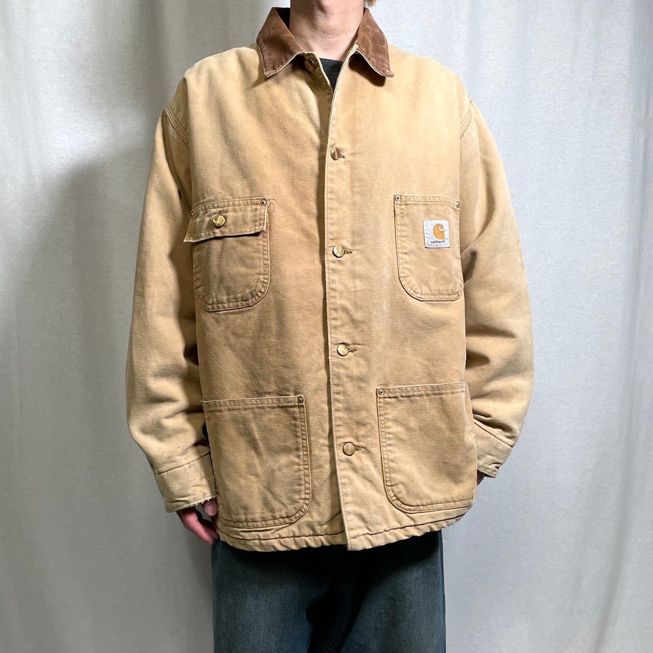 80年代 USA製 Carhartt カーハート ダック地 ミシガンチョアコート