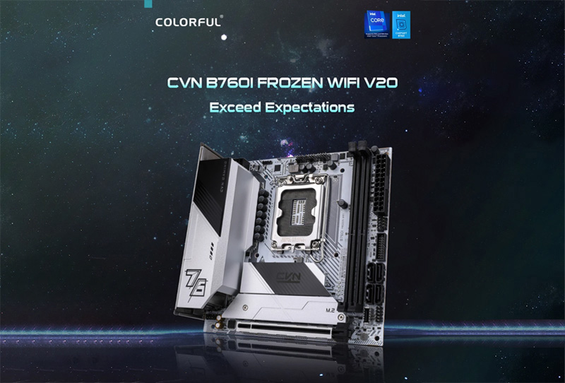 Mainboard PC Colorful CVN B760I FROZEN WIFI V20