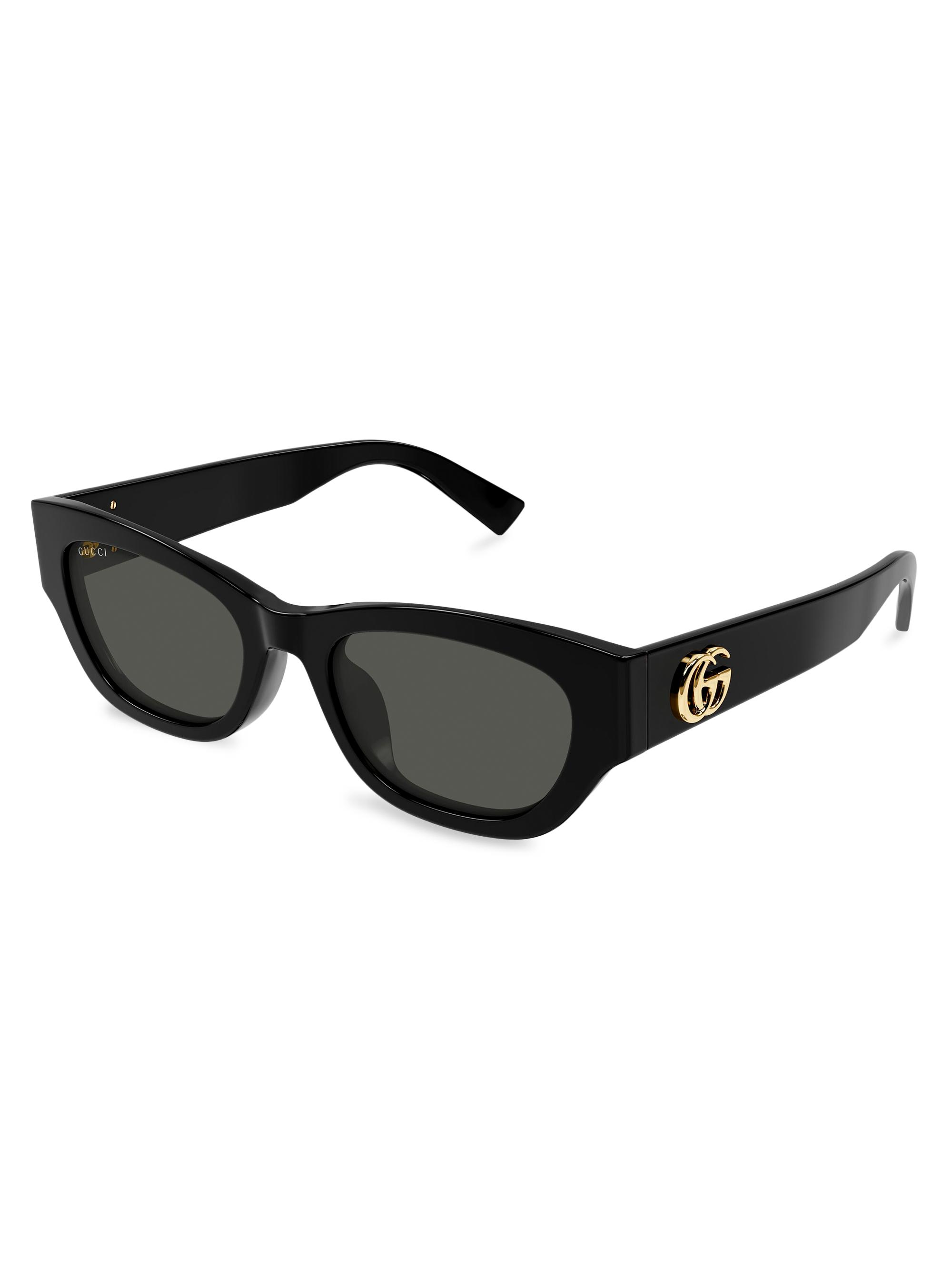 Gucci Oblique 54MM Round Sunglasses | Saks Fifth Avenue