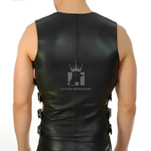 Adjustable Leather Bondage Vest - Shop Now